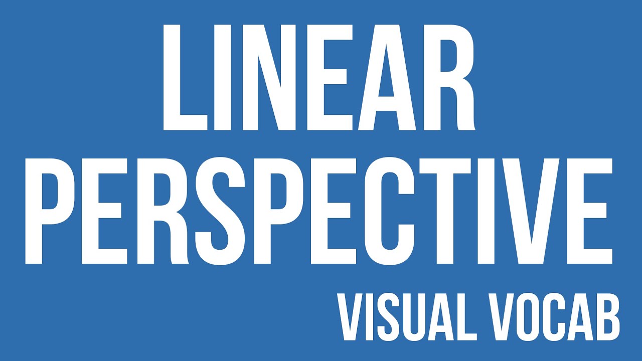 Linear Perspective defined - From Goodbye-Art Academy - YouTube