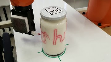 Writing on a clylinder - IRB Drawing Interface