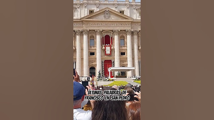 Últimas palabras de Francisco en San Pedro #jubileo2025 #vaticano #jubileodelaesperanza