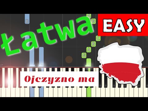 🎹 Ojczyzno ma - Piano Tutorial (łatwa wersja) 🎵 NUTY W OPISIE 🎼