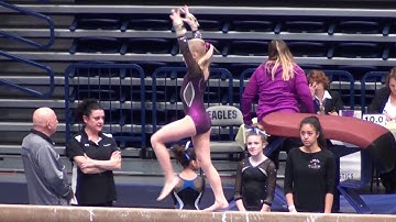 Skyler Downs Level 7 Beam Routine 2017 State Competition 9.100