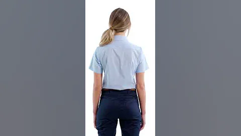 Artisan Collection by Reprime Ladies Microcheck Gingham Short Sleeve Cotton Shirt RP321