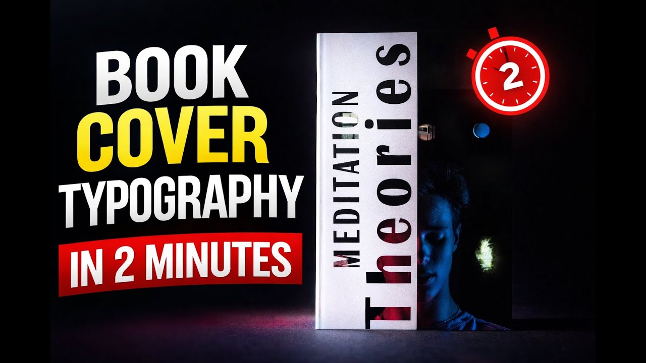 Book Cover Typography in 2 Minutes | Typography Design Tutorial 