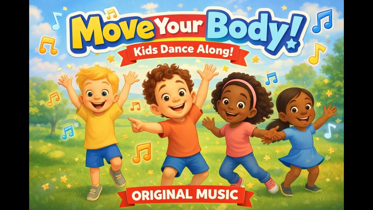 Move Your Body! 🕺 Kids Dance Along Song | Fun Movement for Toddlers (Original Music)