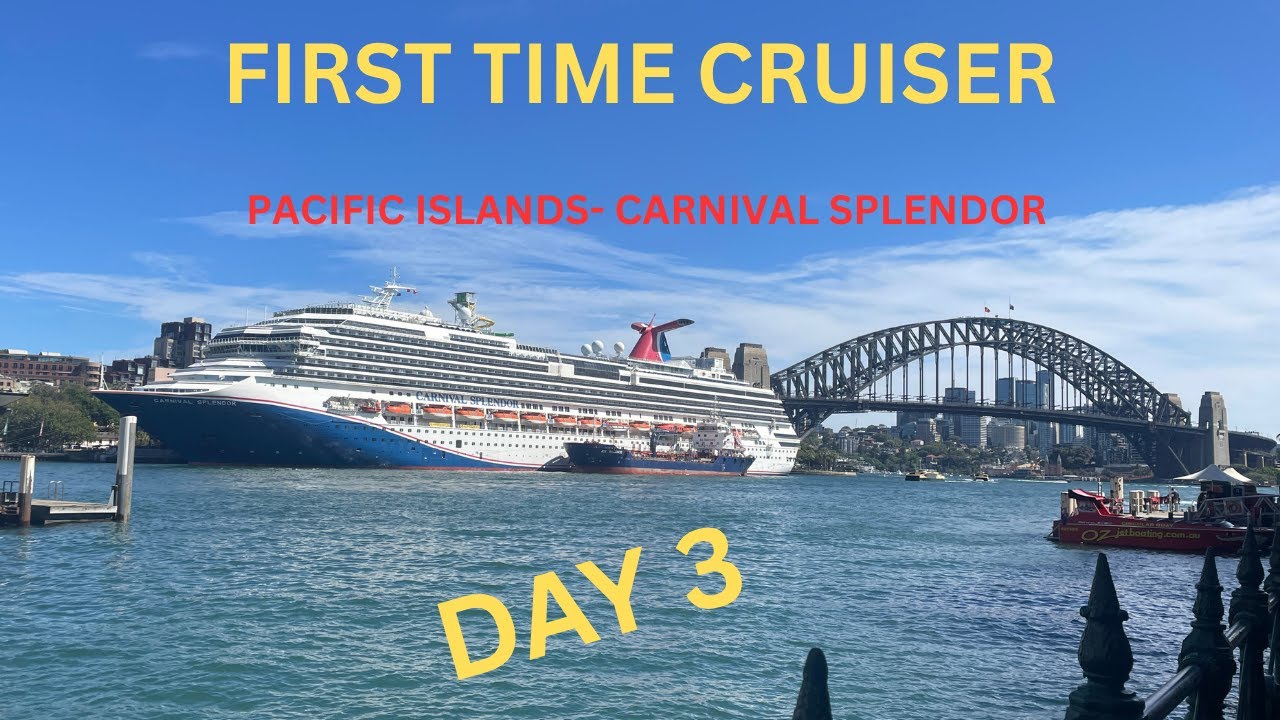 FIRST TIME CRUISER | DAY 3- FUN DAY AT SEA | PACIFIC ISLANDS | CARNIVAL SPLENDOR | CRUISE SERIES