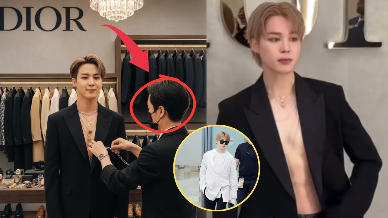 ✨ Раскрыто! Команда стилистов Dior демонстрирует смелость Чимина, который часто выбирает собствен...