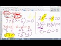 Factoring and Solving Quadratic Equations