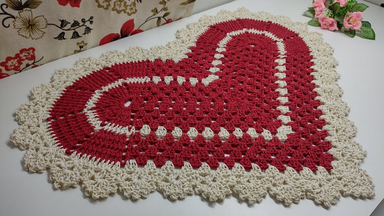 💞Tapete de coração prático _O mais fácil do mundo com base preguiçoso SEM cordão de correntes DESTRO