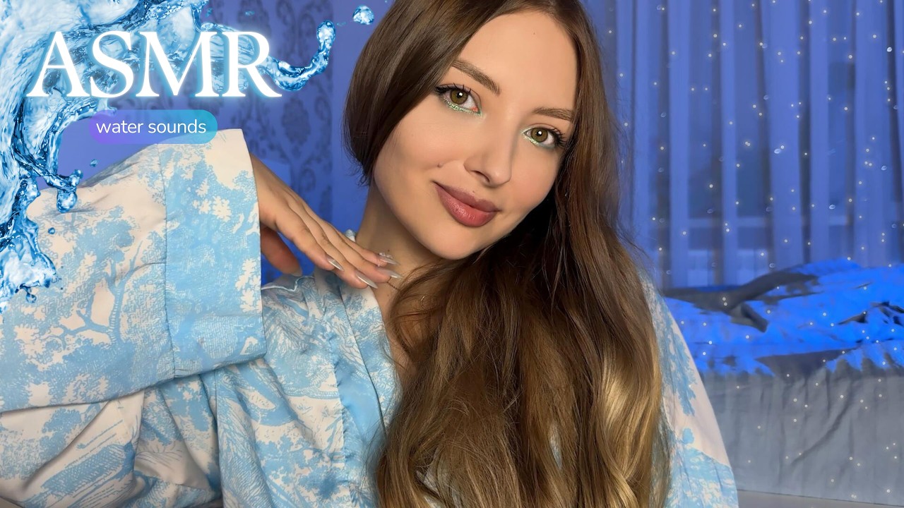 ASMR для сна без слов — звуки воды, стекла и льда | Бульканье, переливание, треск