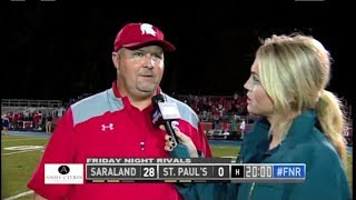 Friday Night Rivals Saraland at St.  Paul's High School Football Game of the Week