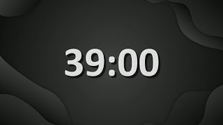 39 Minute (2340 Seconds) Countdown Timer