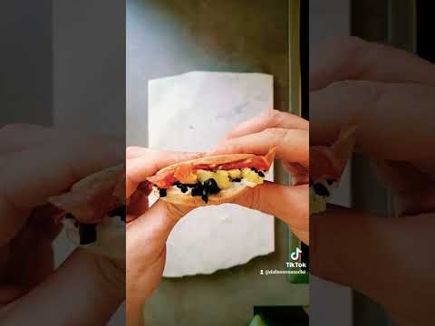 gorgonzola cream, potatoes, toasted olives and spicy salami#tigelle #berlin #markthalleneun #berlino