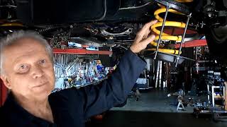 Jaguar spring change, hot rod Jag front end, Morris Commercial Jag front springs.