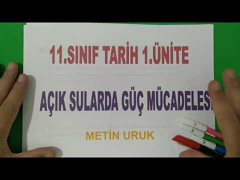 11.SINIF TARİH 1.ÜNİTE - DENİZCİLİK FAALİYETLERİ VE FETİHLERDEN SAVUNMAYA