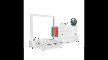 Vertical Pallet Strapper Machine video youtube