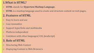 HTML Tutorials|Hyper text markup language