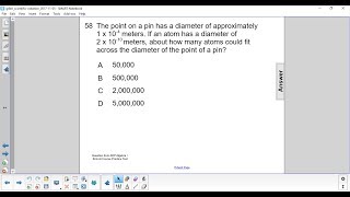 Scientific Notation Question 58