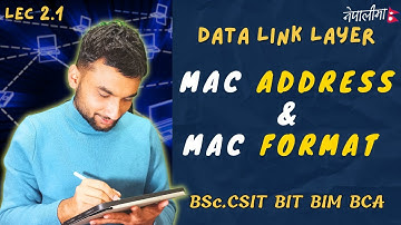 2.1 | MAC Address and MAC Format | Data Link Layer | Computer Networks in Nepali