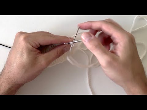 Tubular bind-off with a needle, 1x1 ribbing (ENG SUB)