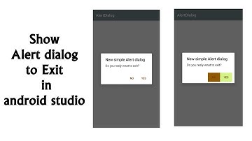 How to show alert dialog for exit when clicking on the back press button in android studio