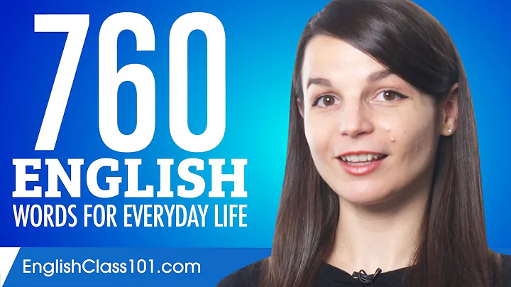 760 English Words for Everyday Life - Basic Vocabulary #38 - DayDayNews
