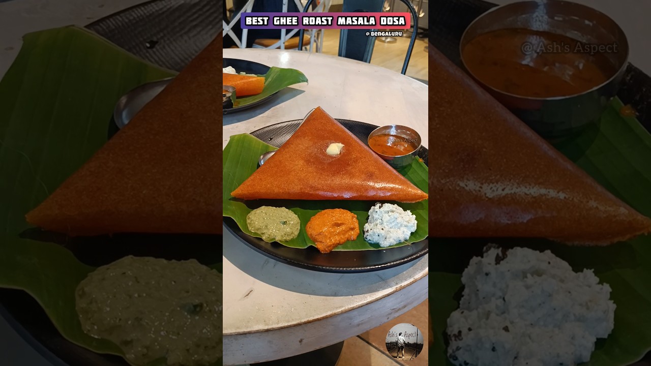 💯 Best Ghee Roast Masala Dosa at Church Street #bangalore #masaladosa #churchstreet #gheeroast #dosa