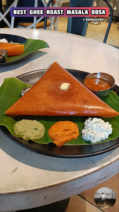 💯 Best Ghee Roast Masala Dosa at Church Street #bangalore #masaladosa #churchstreet #gheeroast #dosa