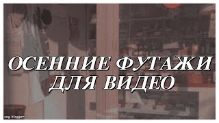 ОСЕННИЕ ФУТАЖИ ДЛЯ ВИДЕО // SAY BLOGGER //