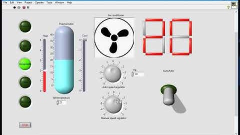 Labview simulates temperature control