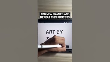 Wiggly Text Animation In Procreate | #Shorts | #Animation | #Tutorial
