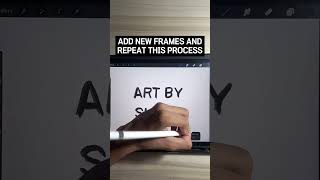 Wiggly Text Animation In Procreate | #Shorts | #Animation | #Tutorial