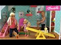 Barbie Pet Hotel Story: Barbie and Ken Take Care of Puppies, Injured Puppy in Barbie House