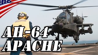 アパッチ攻撃ヘリ・海軍艦艇への着艦訓練 - AH-64 Apache Attack Helicopters Land Training to Navy Ship