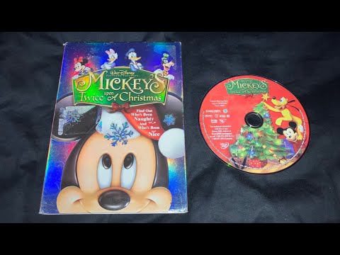 Opening To Mickey S Twice Upon A Christmas 2004 DVD Main Menu DTS Options Christmas Eve Special