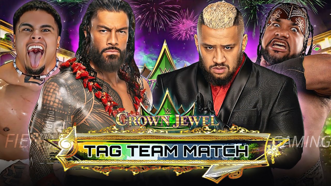 WWE 2K24 | Roman Reigns & Zilla Fatu VS Jacob Fatu & Solo Sikoa - Tag