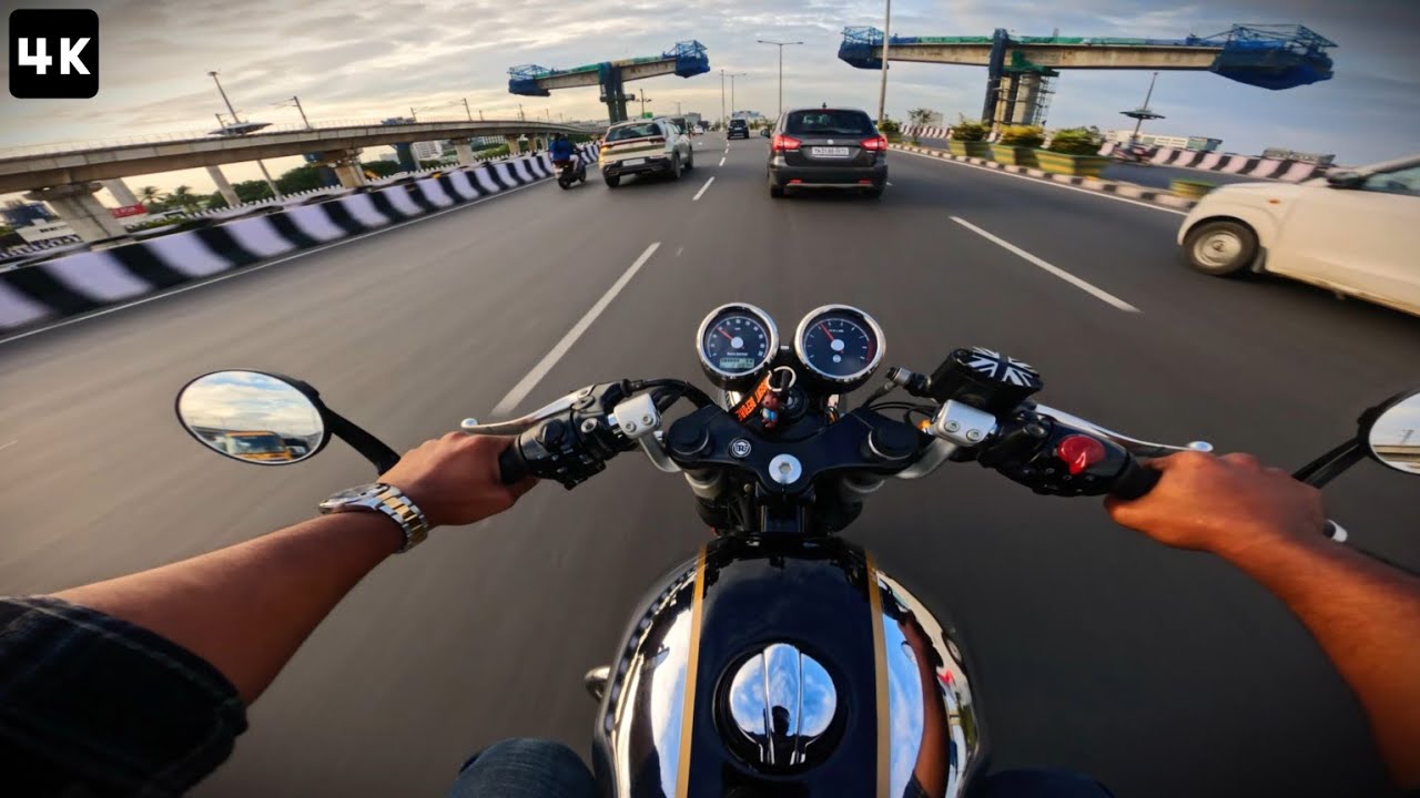 GT650: DODGING EVENING TRAFFIC BEFORE SUNSET🌇 #chennai
