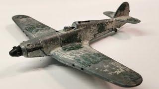 Dinky Custom restoration Hawker Hurricane MkII No. 718. Cast model. Electric motor propeller.