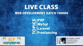 Web Development Batch 100000 | Live Class - 9 | PHP Function