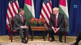 President Trump Participates in an Expanded Meeting with the King of Jordan