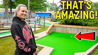 We've Never Seen a Mini Golf Course Do This! - WILD Hole in One!
