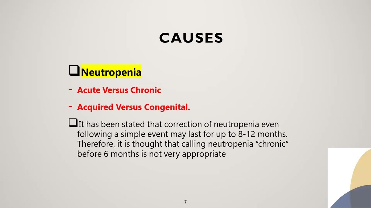 Neutropenia in pediatrics Dr Amr Awad