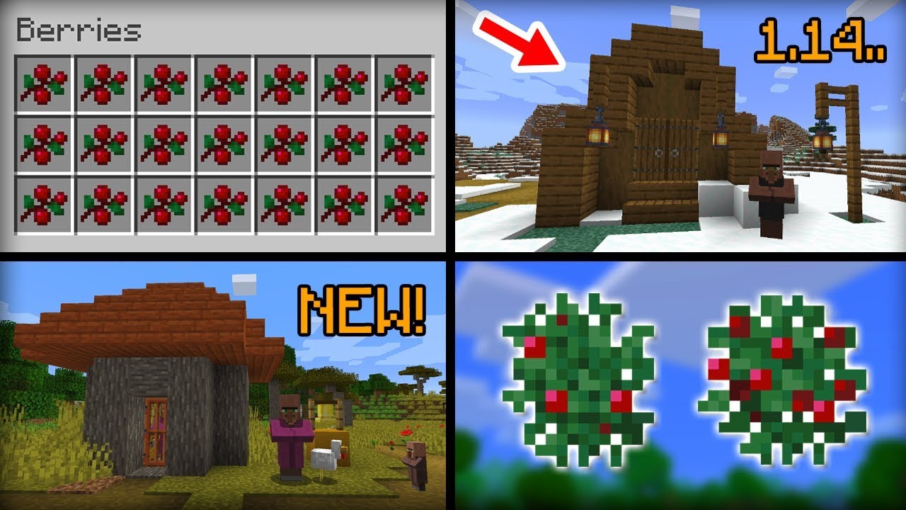 New Features Added In Minecraft 1 14 Update Youtube