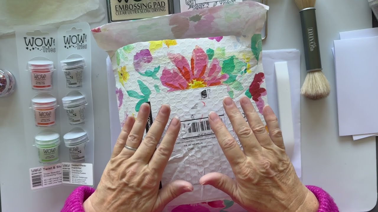 😉😉😉 4 EMBOSSING POWDER Techniques For FABULOUS Card Making AND A little Haul Peek !!