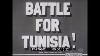 BATTLE FOR TUNISIA, NORTH AFRICA & VICTORY AT STALINGRAD WWII NEWSREEL 70802