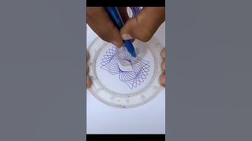 What does this pattern resemble???Magic Ruler Small ruler, big wisdom #2025 #shorts #spirograph