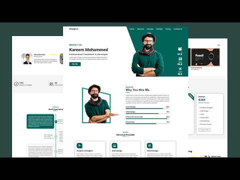 Responsive Personal Portfolio Website Design Using HTML, CSS And ...