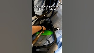 Day 2 bringing random things to school       #viralvideo #trending #funny #bike #school #fyp #memes