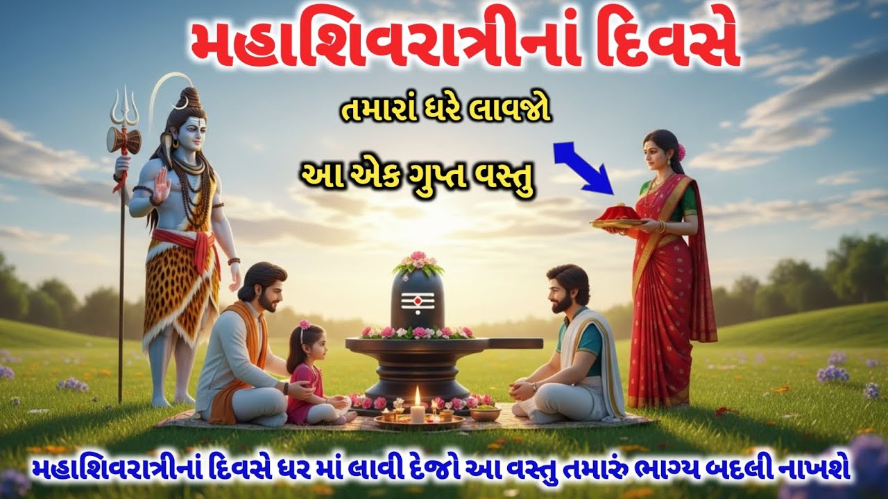 મહાશિવરાત્રીના દિવસે આ એક ગુપ્ત વસ્તુ ઘરે લાવવાથી તમારું ભાગ્ય ખુલી જશે 😱 #mahashivratri #shivratri 