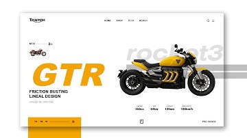 Motorbike Website Using HTML CSS & JavaScript  Modern Motorcycle Landing Page Design Tutorial