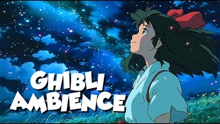 Ghibli Ambience Music | Relax and Study Under the Stars ✨